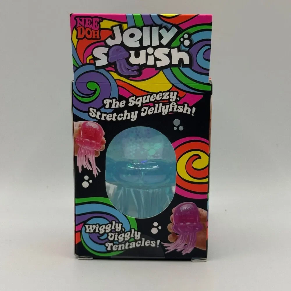 Schylling - NeeDoh Jelly Squish: Blue *AUTHENTIC* Sensory Squeeze Fidget Toy